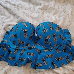 Blue Pinapple Bakini Top